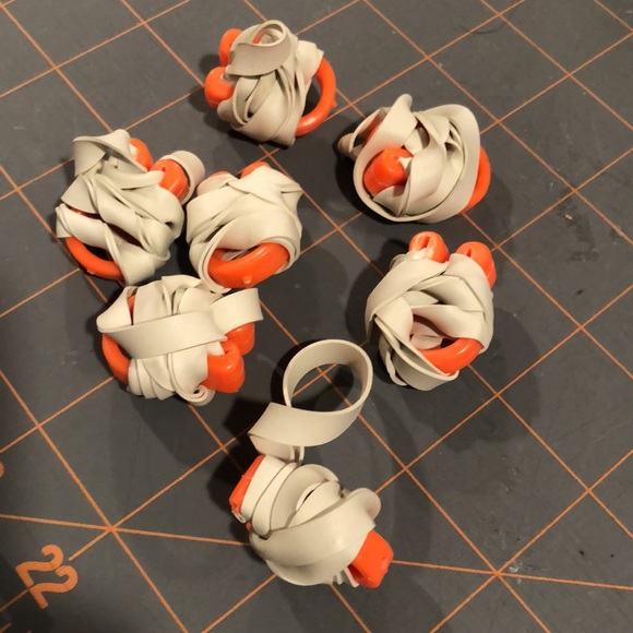 NWOT 7. new orange waterproof swimming nose plugs on elastic - Picture 6 of 13